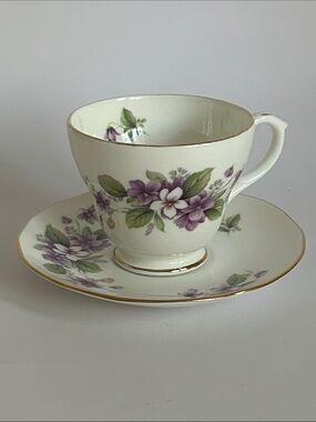 Vintage Duchess Bone China Teacup And Saucer Set Tivoli Pattern